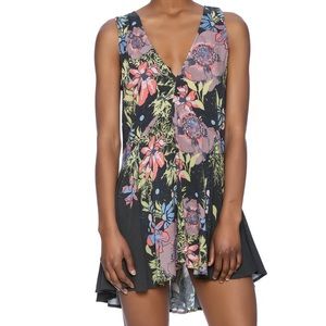 Free People backyard party printed tunic dress